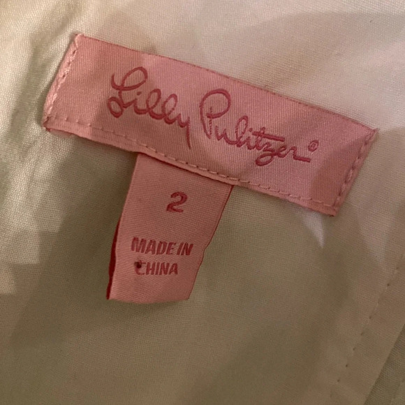 Lilly Pulitzer strapless dress size 2 - Picture 4 of 5